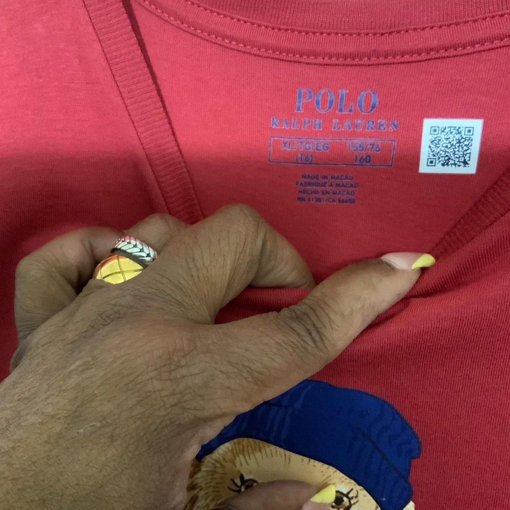 RALPH LAUREN
Kids' Cotton Logo-print T-shirt In Chili Pepper. - Picture 2 of 3